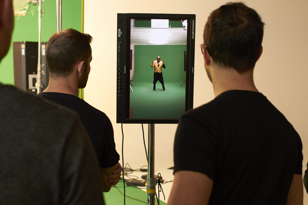 Dean inspecting the shots...