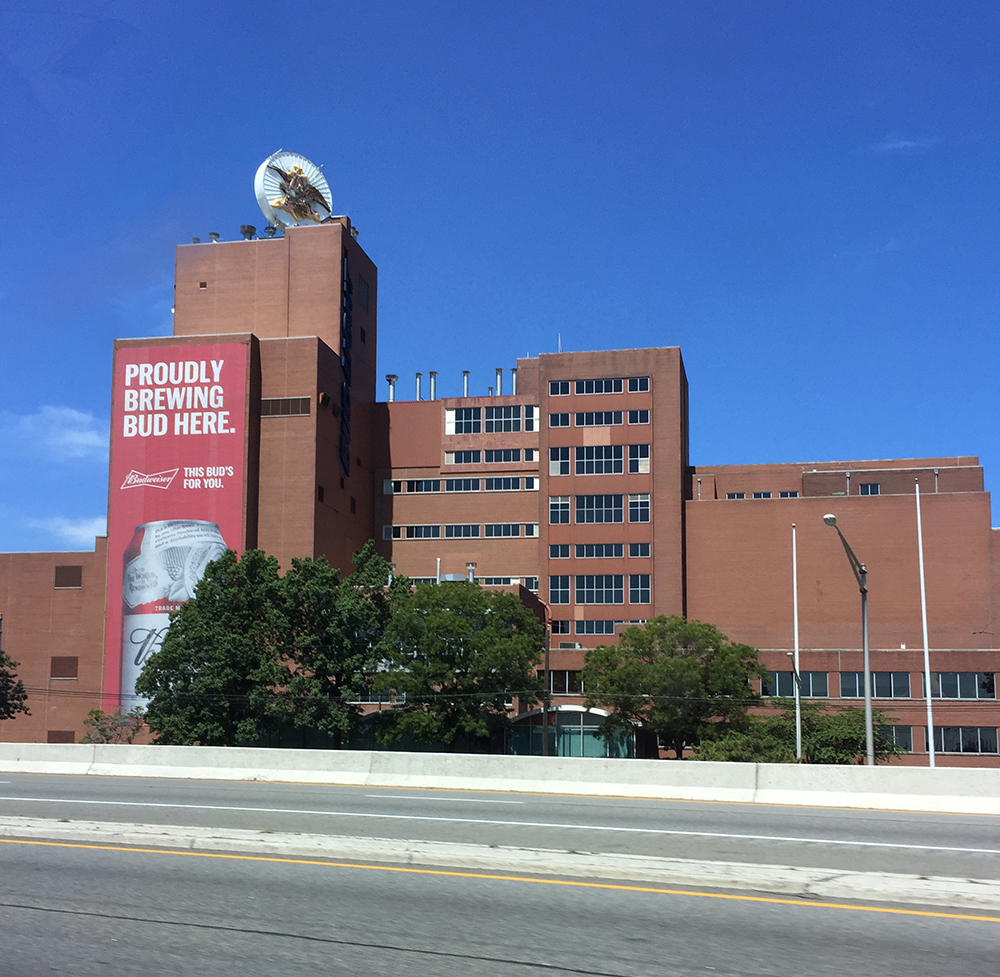Budwesier brewery in New Jersey...